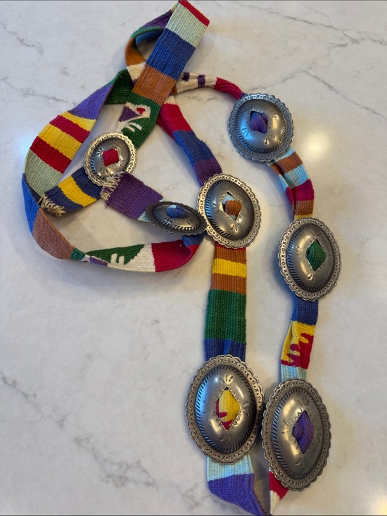 Vintage Accessories - Vintage 1983 Southwestern Concho Belt